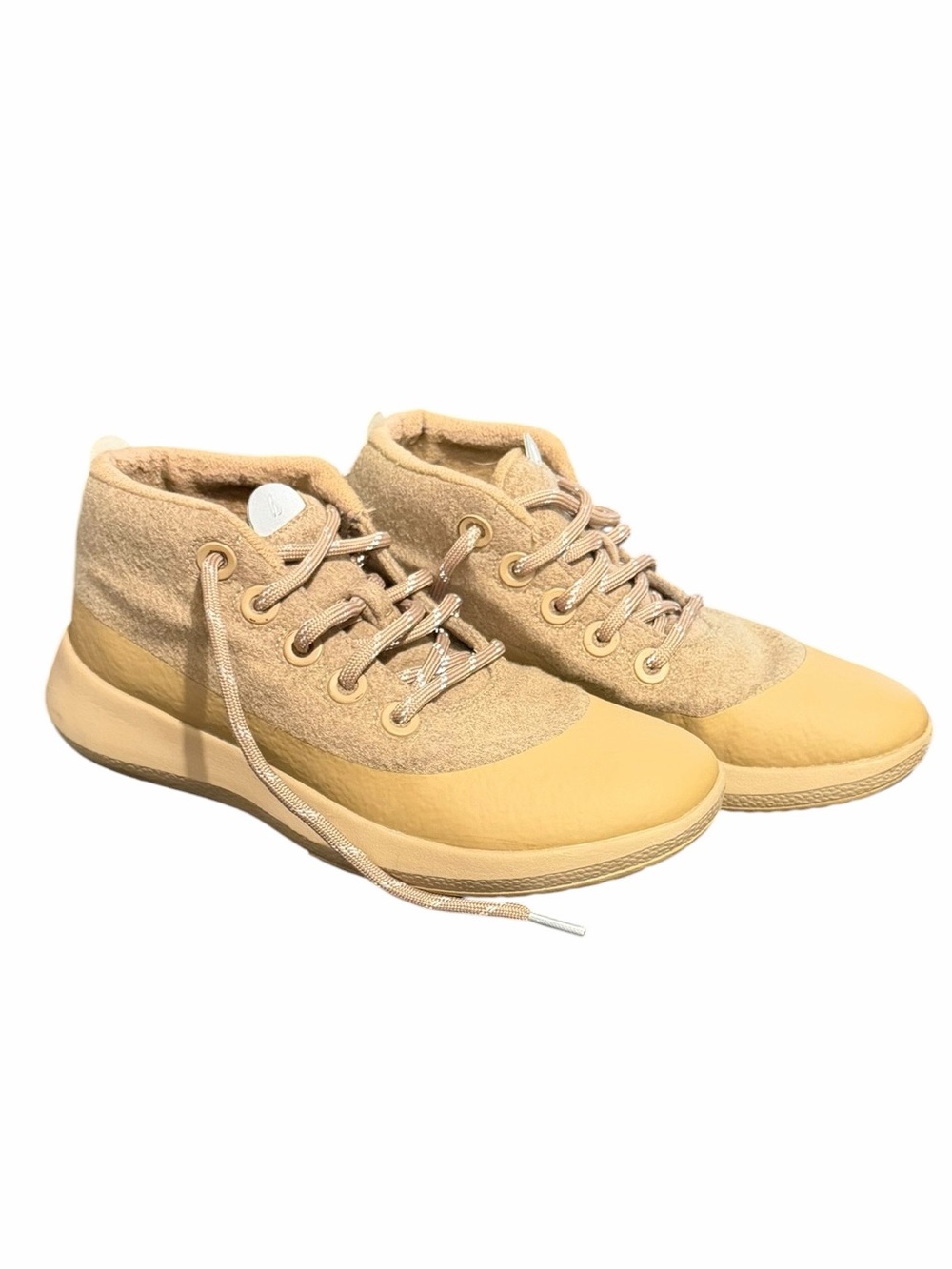 allbirds Wool Runner-Up Mizzle Plus Water Resistant MidTop Sneakers Hazy Beige 9